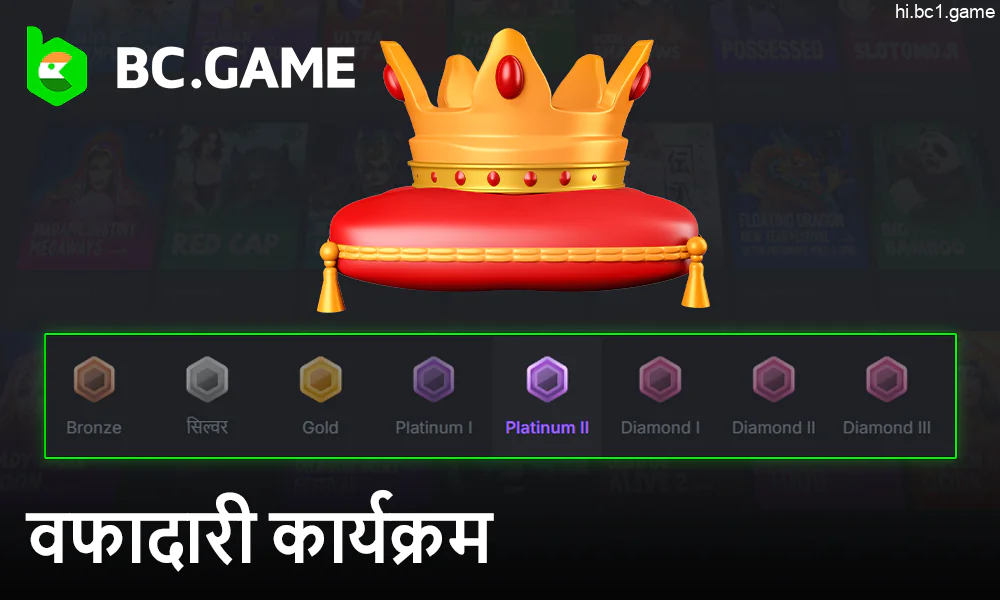 वीआईपी कार्यक्रम के बारे में BC.Game साइट पर वफादार खिलाड़ियों को पुरस्कृत करें